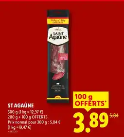 Lidl Saint agaûne spécialité de viande séchée offre