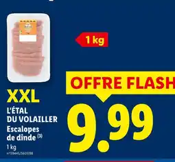 Lidl L'étal du volailler escalopes de dinde xxl offre