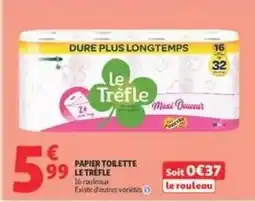 Auchan Supermarché Le trèfle - papier toilette offre