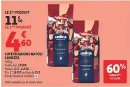 Auchan Supermarché Lavazza - cafe en grains napoli offre
