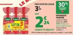 Auchan Supermarché Panzani - pipe rigate offre
