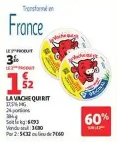 Auchan Supermarché La vache qui rit - 17,5% mg offre