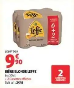Auchan Supermarché Leffe - bière blonde offre