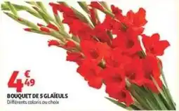 Auchan Supermarché Bouquet de 5 glaïeuls offre