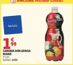 Auchan Supermarché Sangria don garcia rouge offre