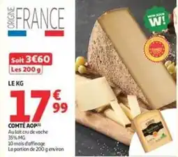 Auchan Supermarché Comté aop offre