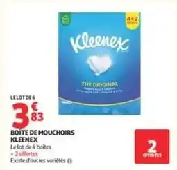 Auchan Supermarché Kleenex - boite de mouchoirs offre