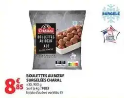 Auchan Supermarché Charal - boulettes au boeuf surgelées offre