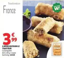 Auchan Supermarché 4 nems auchan le traiteur offre
