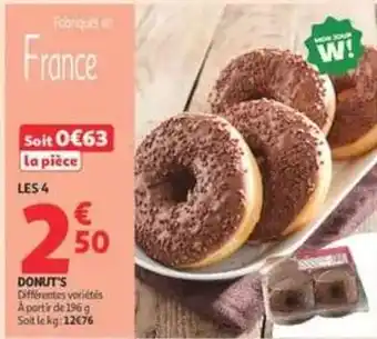 Auchan Supermarché Donut's offre