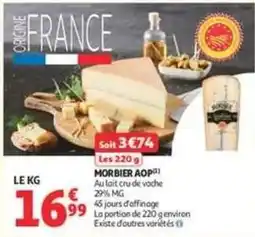 Auchan Supermarché Morbier aop offre