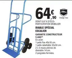 E.Leclerc Brico Ferm - diable spécial escalier offre
