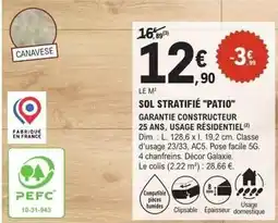 E.Leclerc Brico Dim - sol stratifie patio offre