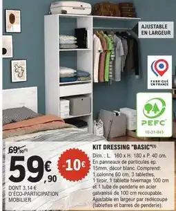 E.Leclerc Brico Dim - kit dressing basic offre