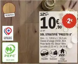 E.Leclerc Brico Dim - sol stratifie presto 8 offre