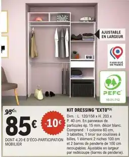 E.Leclerc Brico Dim - kit dressing exto offre