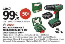 E.Leclerc Brico Bosch - perceuse visseuse a percussion sans fil 18v offre