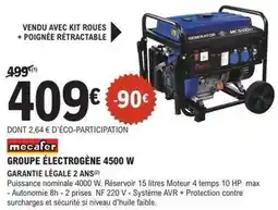 E.Leclerc Brico Mecafer - groupe électrogène 4500 w offre