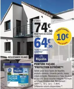 E.Leclerc Brico Ripolin - peinture facade protection extreme offre
