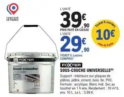 E.Leclerc Brico Foxter - sous-couche universelle offre