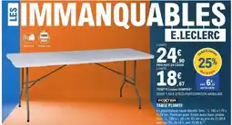 E.Leclerc Brico E.leclerc - écocés table pliante offre