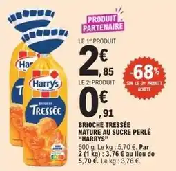 E.Leclerc Express Harry's - brioche tressée nature au sucre perlé offre