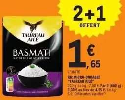 E.Leclerc Express Taureau ailé - riz micro-ondable offre