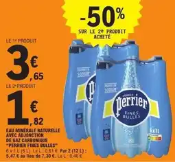 E.Leclerc Express Perrier - eau minérale naturelle avec, ajonction de gaz carbonique offre