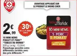 E.Leclerc Express 10 mini nems poulet et porc offre