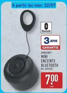 ALDI Mini enceinte bluetooth offre