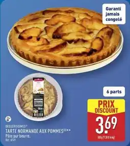 ALDI Desserissimes - tarte normande aux pommes offre