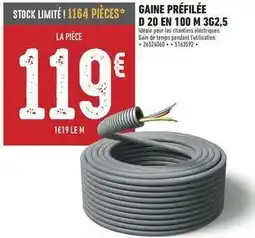 Brico Cash Gains prefilee d 20 en 100 m 3g2.5 offre
