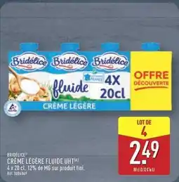 ALDI Bridélice - crème légère fluide uht offre