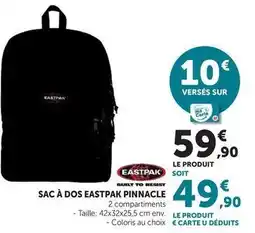 Hyper U Eastpak - sac à dos pinnacle offre