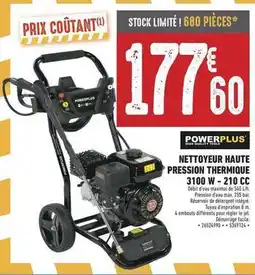Brico Cash Facile - nettoyeur haute pression thermique 3100 w - 210 cc offre