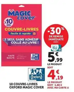 Hyper U Oxford - couvre-livres magic cover offre