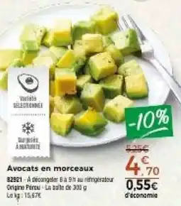 Thiriet Variété Sélectionnée Avocats en morceaux offre