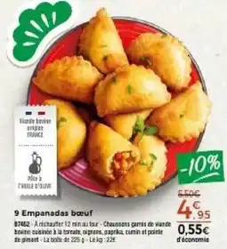 Thiriet Empanadas bœuf offre