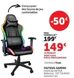Hyper U Gamingxtrust - fauteuil gaming offre