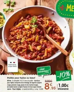 Thiriet Poêlée pour fajitas au bœuf offre