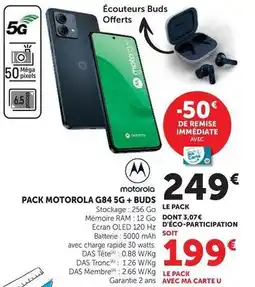 Hyper U Motorola - pack g84 5g + buds offre