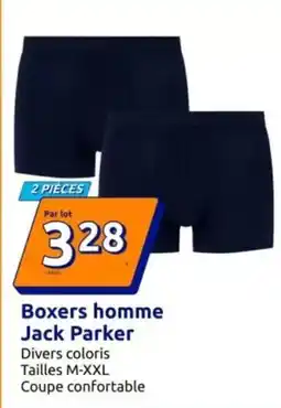 Action Parker - boxers homme jack offre