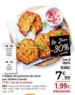 Thiriet Râpés de pommes de terre aux lardons fumés offre