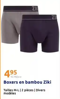 Action Boxers en bambou offre
