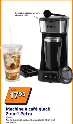 Action Machine à café glacé 2-en-1 offre
