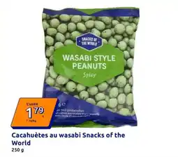 Action Snacks of the world - cacahuètes au wasabi snacks of the offre