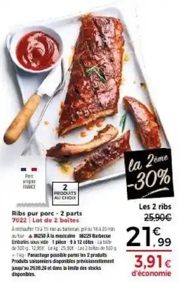 Thiriet Ribs pur porc offre