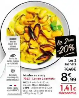 Thiriet Moules au curry offre