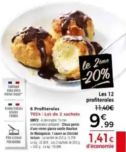 Thiriet Profiteroles offre