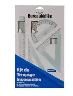 Bureau Vallée Bureau vallée - kit de tracage 4 pieces offre